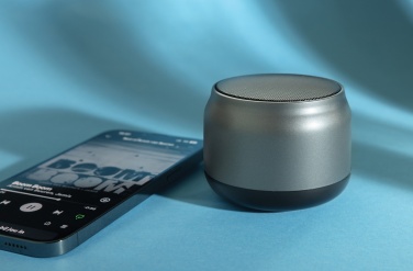 Лого трейд бизнес-подарки фото: Динамик BeatBuddy из переработанного пластика мощностью 3 Вт